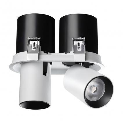 358341 SPOT NT19 528 белый/черный Встраиваемый светильник IP20 LED 3000К 24W 220V LANZA