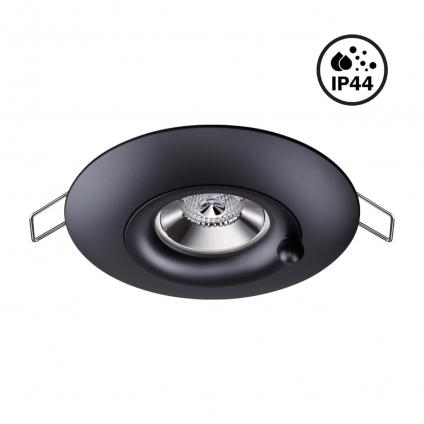 370792 SPOT NT21 596 черный Светильник встраиваемый влагозащищенный IP44 GU10 50W 220V WATER