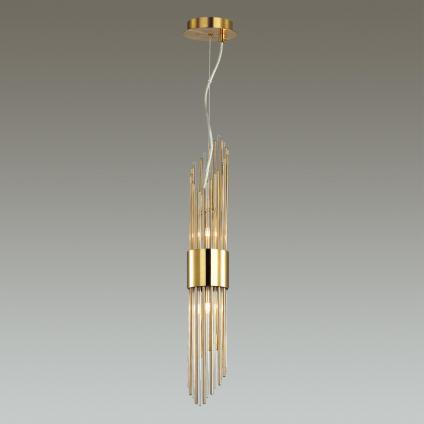 4847/2 HALL ODL21 670 золото/металл/стекло Подвес G9 2*40W FLAMBI