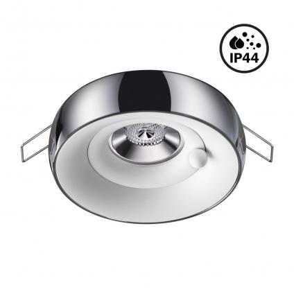 370799 SPOT NT21 597 белый/хром Светильник встраиваемый влагозащищенный IP44 GU10 50W 220V WATER