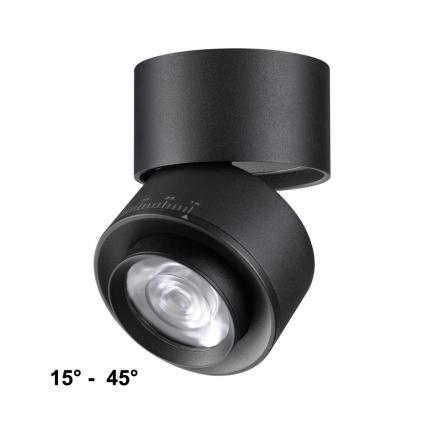 358946 OVER NT22 418 черный Светильник накладной светодиодный IP20 LED 4000К 18W 220V EDDY