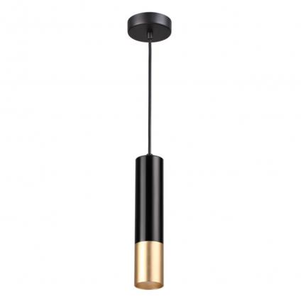 3876/1L HIGHTECH ODL19 399 черный с золотом Подвесной светильник GU10 1*50W 220V KIKO
