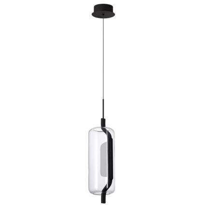 5003/10L L-VISION ODL23 391 черный матовый/прозрачный/стекло Подвес LED 10W 3000K KAVIA