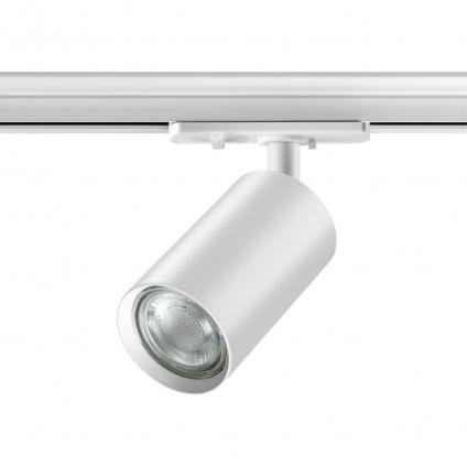 370962 PORT NT23 251 белый Светильник однофазный двухжильный трековый GU10 50W 220V PIPE