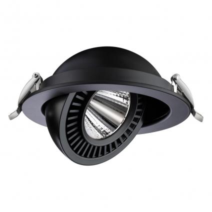 358818 SPOT NT21 530 черный Светильник встраиваемый светодиодный IP20 LED 18W 1600Лм 4000K 220V GESSO