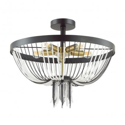 4560/5C LOFTI LN21 000 черный, латунь Люстра потолочная E14 5*40W 220V ELVIS