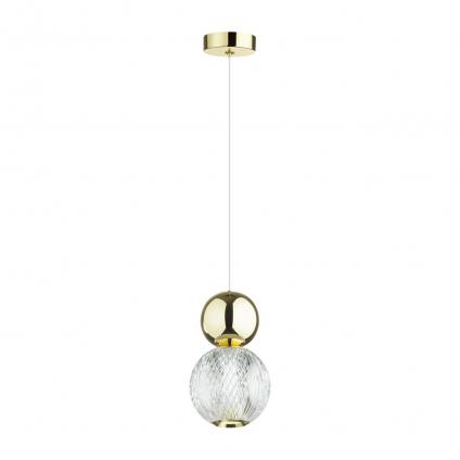 5008/7L L-VISION ODL23 573 золотой/прозрачный/металл/акрил Подвес LED 7W 4000K 350Лм CRYSTAL
