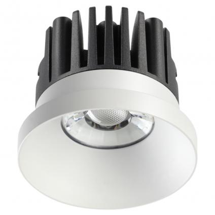 357585 SPOT NT18 538 белый Встраиваемый светильник IP44 LED 3000K 10W 100-265V METIS