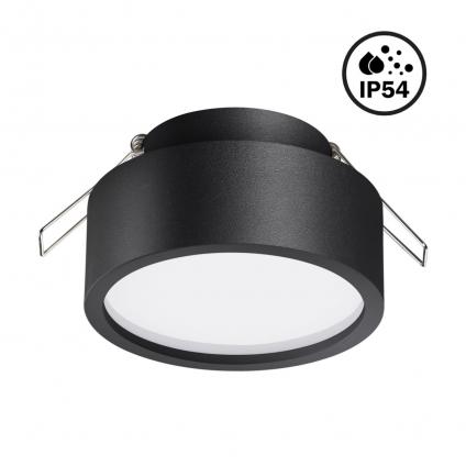 358904 SPOT NT22 588 черный Встраиваемый влагозащищенный светильник IP54 LED 4000K 10W 220V MAY