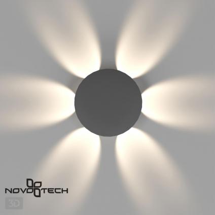 358463 STREET NT20 377 темно-серый  Ландшафтный настенный светильник IP54 LED 4000K 6W 85-265V CALLE