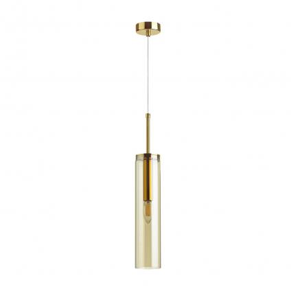 4693/1 PENDANT ODL20 000 золотой/янтарный Подвес E14 1*40W KLUM