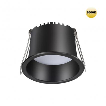 359233 SPOT NT23 536 черный Светильник встраиваемый светодиодный IP20 LED 6W 220V 360Лм 3000К TRAN