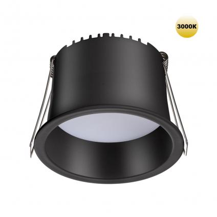 359235 SPOT NT23 536 черный Светильник встраиваемый светодиодный IP20 LED 9W 220V 540Лм 3000К TRAN