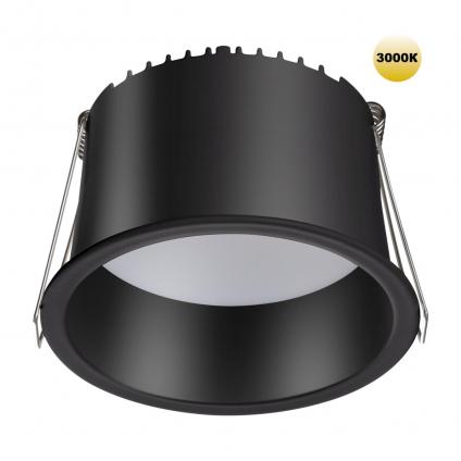 359237 SPOT NT23 536 черный Светильник встраиваемый светодиодный IP20 LED 12W 220V 840Лм 3000К TRAN