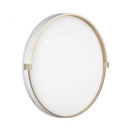 7646/DL PALE SN 189 Светильник пластик/белый/золотой LED 48Вт 4000К D390 IP43 OLIDI WHITE