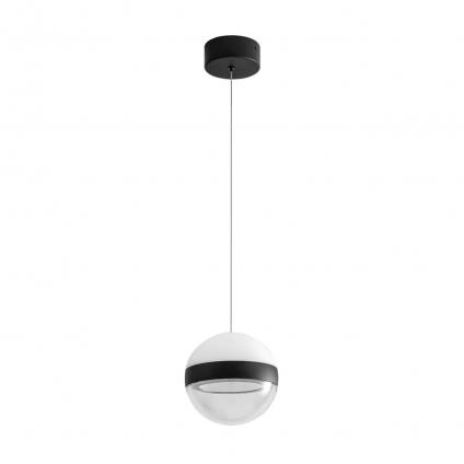 5075/9L L-VISION ODL24 355 черный/прозрачн./молочный/металл/акрил Подвес LED 9W 4000K 480лм RONI