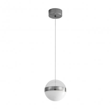 5037/12L L-VISION ODL24 355 никель/прозрачн/молочный/металл/акрил Подвес LED 12W 4000K 600лм RONI
