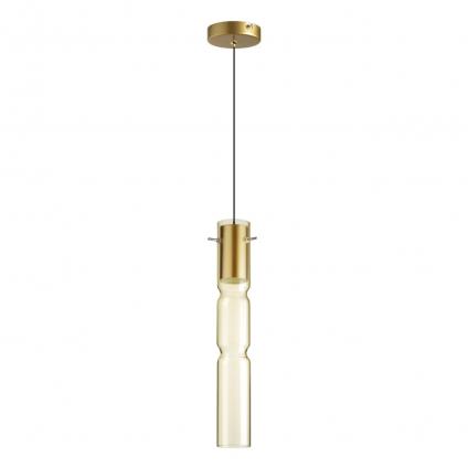 5059/5LA PENDANT ODL24 385 золотой/янтарный/металл/стекло Подвес LED 5W 3000K SCROW
