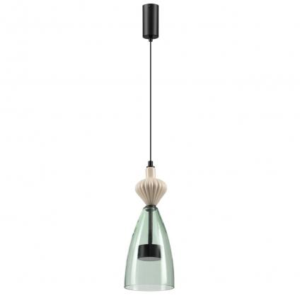 5046/12LC L-VISION ODL24 369 черный/зеленый/металл/стекло/керамика Подвес LED 12W 4000К 1400Лм PALLETA