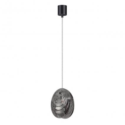 5038/1 MODERN ODL24 367 черный/дымчатый/металл/стекло Подвес G9 1*40W MUSSELS