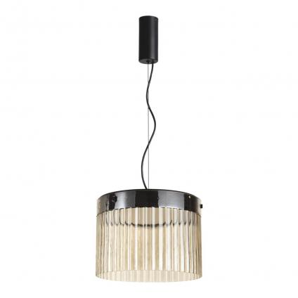 5047/24L L-VISION ODL24 000 черный/светл.янтарный/металл/стекло Подвес LED 24W 4000К 2715Лм PILLARI