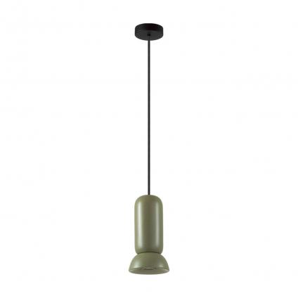 5054/1B PENDANT ODL24 379 черный/зеленый/металл/керамика Подвес GU10 LED 4W KERAMA