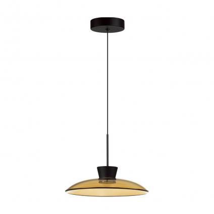 5055/9LA L-VISION ODL24 387 черный/янтарный/металл/стекло Подвес LED 9W 3000К SAUCER