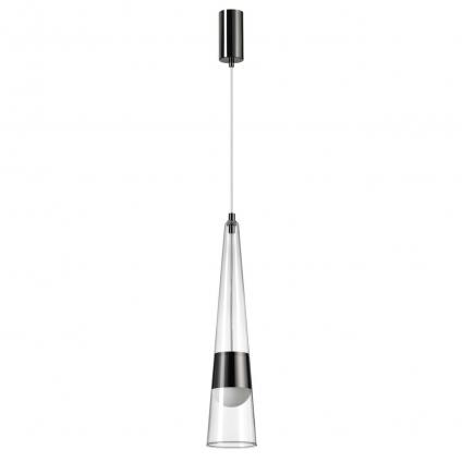 5044/12L L-VISION ODL24 000 глянц.темн.хром/прозрачный/металл/стекло Подвес LED 12W 3000K 1334Лм LUMP