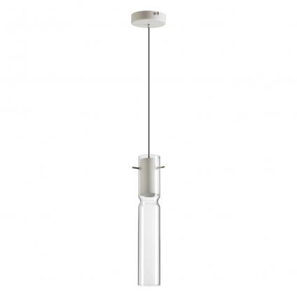 5058/5LB PENDANT ODL24 385 белый/прозрачный/металл/стекло Подвес LED 5W 3000K SCROW