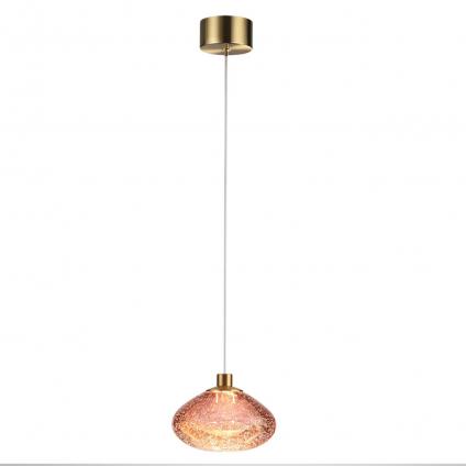 7043/4L L-VISION ODL25 413 Подвесной светильник бордовый/бронз/металл/стекло IP20 LED 4W 3000K 220V MELA