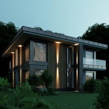 7071/15WL NATURE ODL25 685 Настенный светильник металл/стекло IP65 LED 15W 3000K 15° AC85~265V LONG