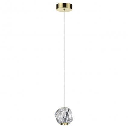 5085/5L L-VISION ODL25 563 золото/прозрачный/металл/акрил Подвес LED 5W 4000K 240Лм JEMSTONE