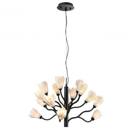 5090/15 MODERN ODL25 553 черный матовый/белый/фарфор Люстра G4 LED 15*5W GARDI