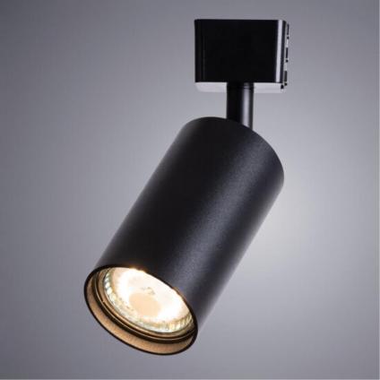 A1518PL-1BK Светильник трековый однофазный RIDGE Ø55x100мм черный IP20