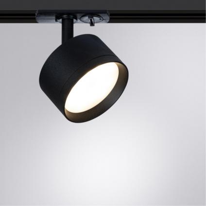 A5547PL-1BK Светильник трековый однофазный INTERCRUS Ø85x45мм черный IP20