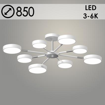 Люстра XI3224/8 WT+CR белый/хром 120W LED 3000-6000K d850 h180, HN22 У1