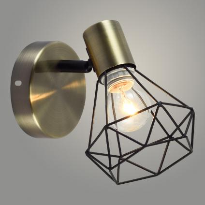 Спот DA6111/1 BK+AB черный/бронза 1x40W E14 h160, HN23