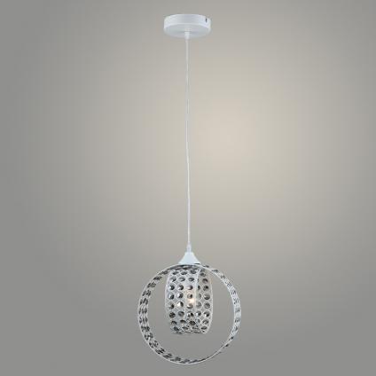 Подвес E2304/1HQ WT белый/хрусталь 1х40W Е27 d240 h800, QH23