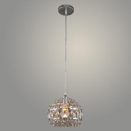 Подвес E1648/1HQ CR хром/хрусталь 1х40W Е27 d250 h800, QH22