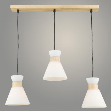 Подвес N5628/3HT WOOD+WT белый 3х40W Е27 d615 h800, QH23