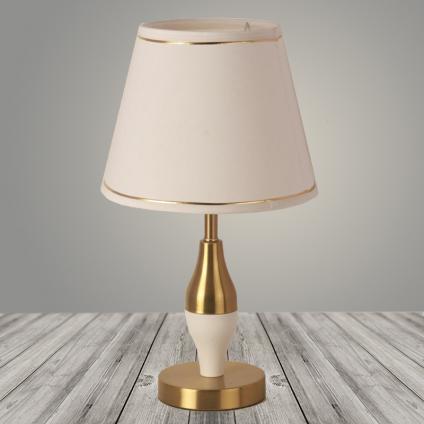 Настольная лампа A20387 WT+BR белый+латунь/белый абажур h460 1х40W E27, DIY23