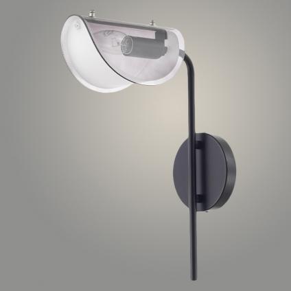 Бра MB9004/1AW BK матовый черный 1х40W Е14 h370, LWS23 У1