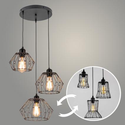 Подвес G22804/3HQ D BK черный 3х40W E27 d560 h1000, LCY23