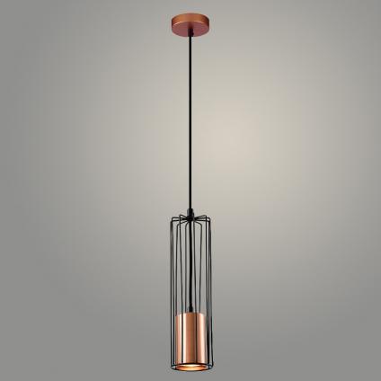 Подвес 23668/1HQ BK+COP черный/медь 1х25W GU10 h900, WAN23