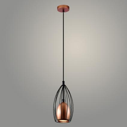 Подвес 23665/1HQ BK+COP черный/медь 1х25W GU10 h900, WAN23