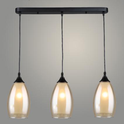 Подвес N4824/3HT BK+AM черный 3х40W E27 d640 h800, QH22
