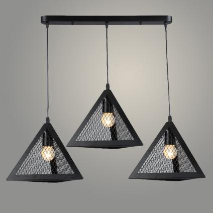 Подвес N5367/3HT BK черный 3х40W E27 d770 h800, QH23
