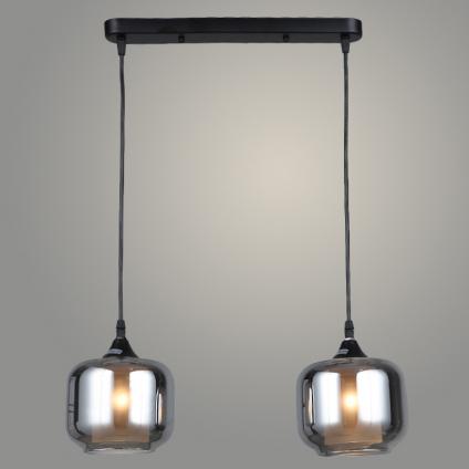 Подвес N4830/2HT BK+AM черный 2х40W E27 d470 h800, QH22