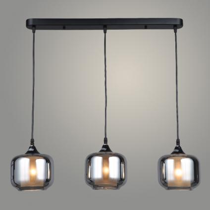 Подвес N4830/3HT BK+AM черный 3х40W E27 d670 h800, QH22