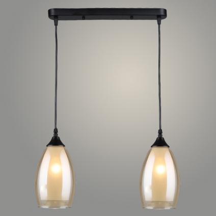 Подвес N4824/2HT BK+AM черный 2х40W E27 d440 h800, QH22